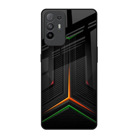 Modern Ultra Chevron Oppo F19 Pro Plus Glass Back Cover Online