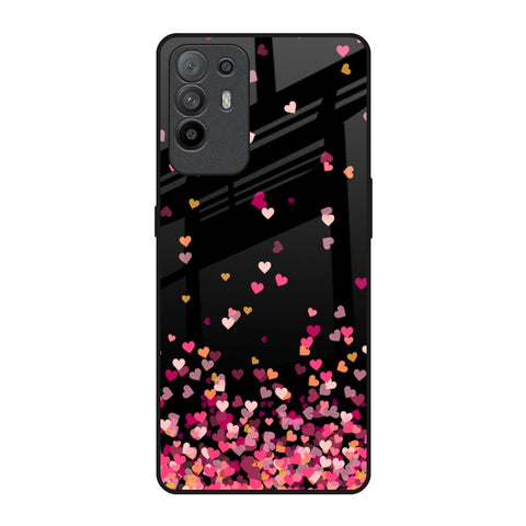 Heart Rain Fall Oppo F19 Pro Plus Glass Back Cover Online