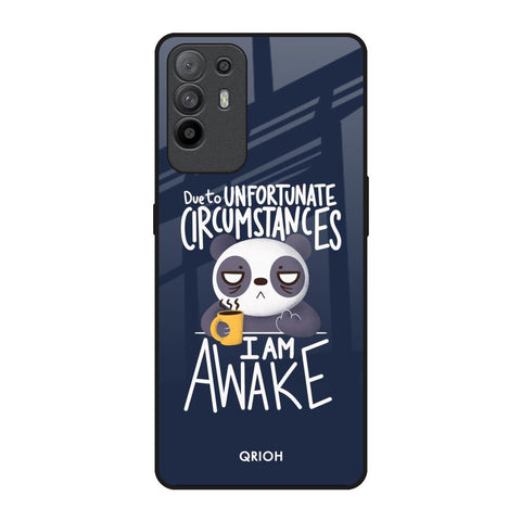 Struggling Panda Oppo F19 Pro Plus Glass Back Cover Online