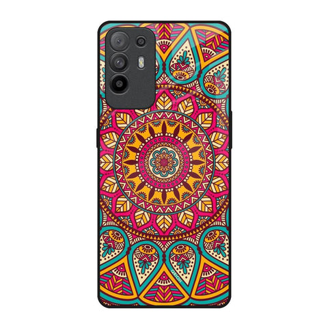Elegant Mandala Oppo F19 Pro Plus Glass Back Cover Online