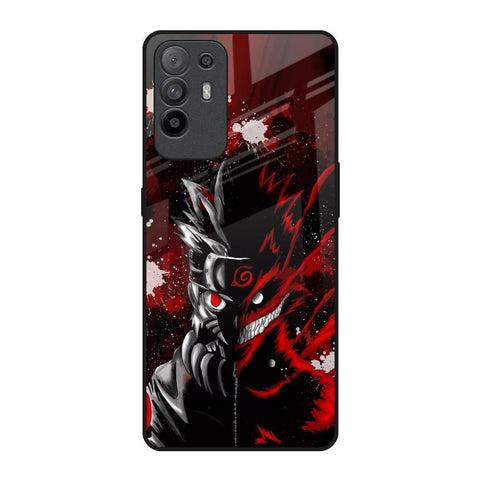 Dark Character Oppo F19 Pro Plus Glass Back Cover Online