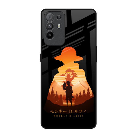 Luffy One Piece Oppo F19 Pro Plus Glass Back Cover Online
