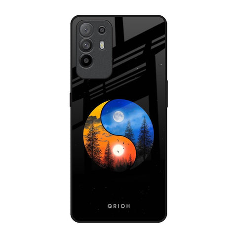 Yin Yang Balance Oppo F19 Pro Plus Glass Back Cover Online