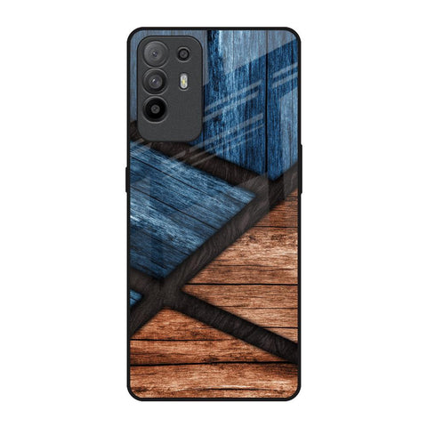 Wooden Tiles Oppo F19 Pro Plus Glass Back Cover Online