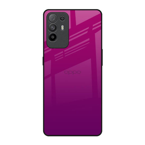 Magenta Gradient Oppo F19 Pro Plus Glass Back Cover Online