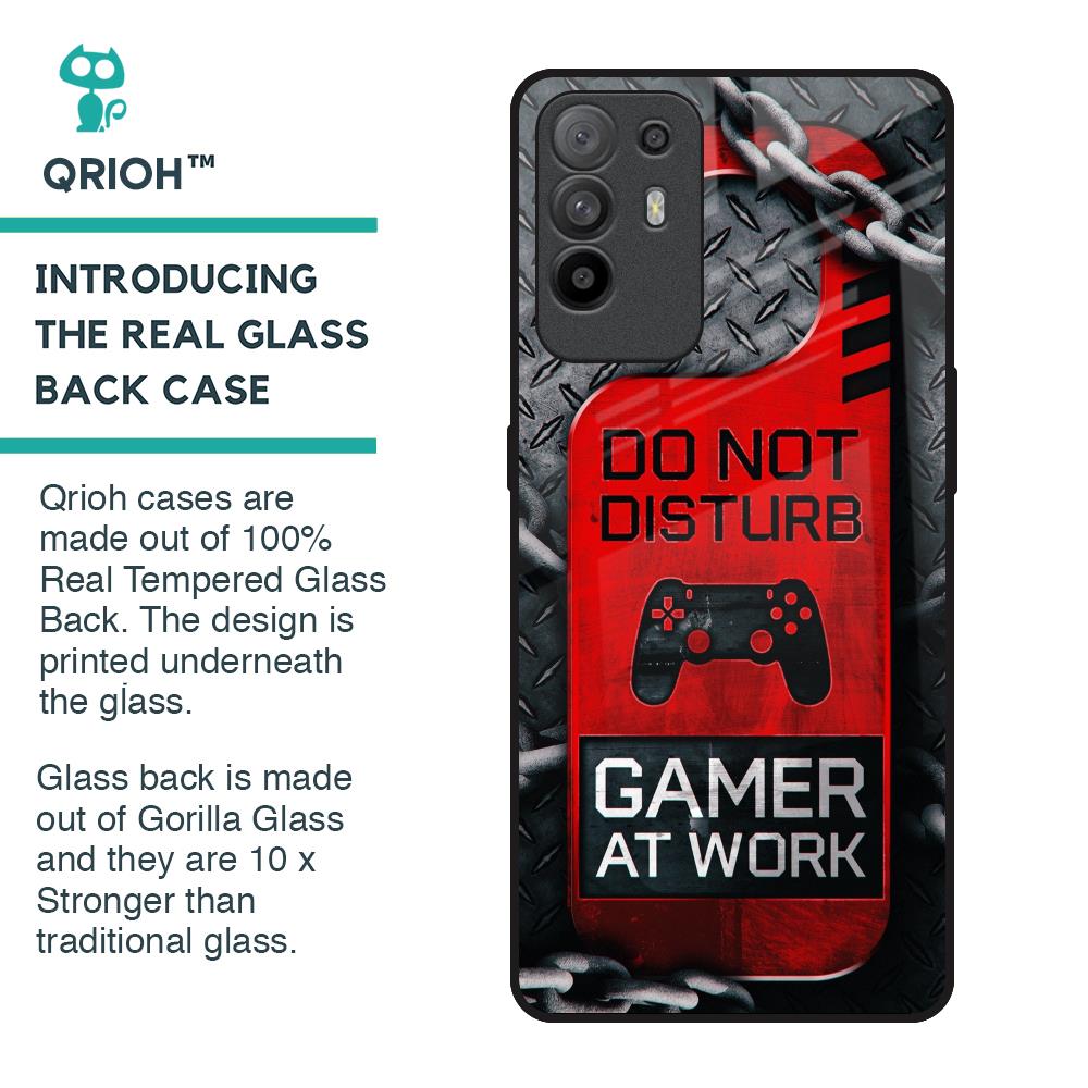Do No Disturb Glass Case For Oppo F19 Pro Plus