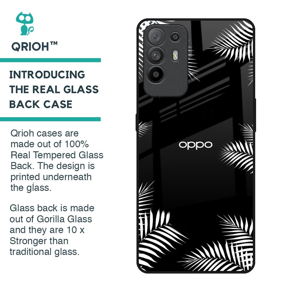 Zealand Fern Design Glass Case For Oppo F19 Pro Plus