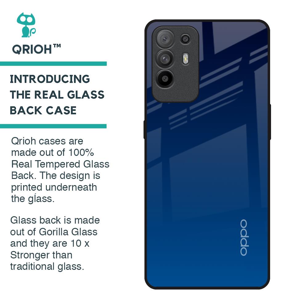 Very Blue Glass Case for Oppo F19 Pro Plus