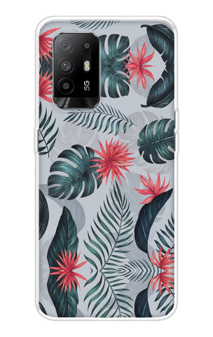Retro Floral Leaf Oppo F19 Pro Plus Back Cover