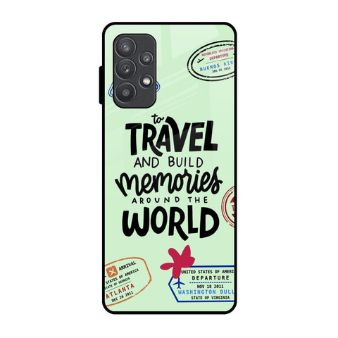 Travel Stamps Samsung Galaxy A52 Glass Back Cover Online