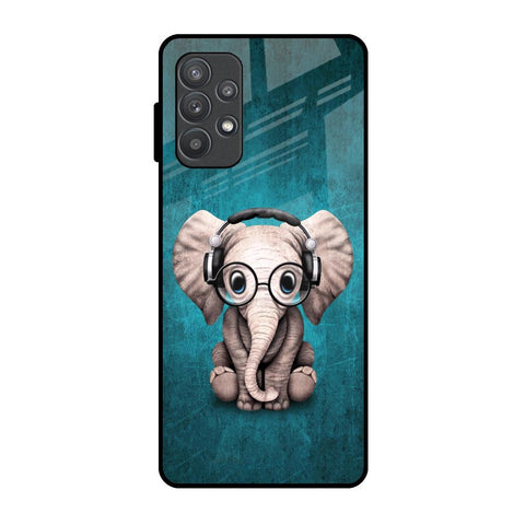Adorable Baby Elephant Samsung Galaxy A52 Glass Back Cover Online