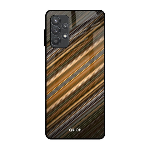 Diagonal Slash Pattern Samsung Galaxy A52 Glass Back Cover Online