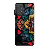 Retro Gorgeous Flower Samsung Galaxy A52 Glass Back Cover Online