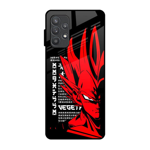 Red Vegeta Samsung Galaxy A52 Glass Back Cover Online
