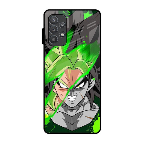 Anime Green Splash Samsung Galaxy A52 Glass Back Cover Online