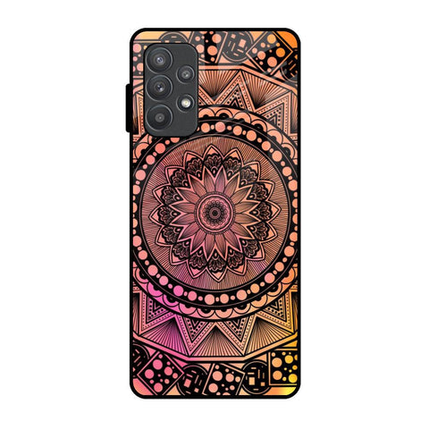 Floral Mandala Samsung Galaxy A52 Glass Back Cover Online