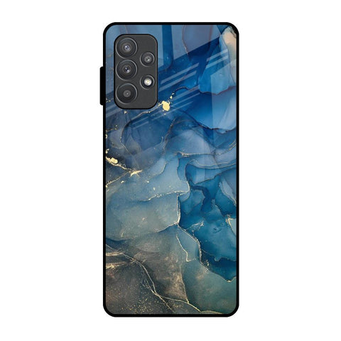 Blue Cool Marble Samsung Galaxy A52 Glass Back Cover Online