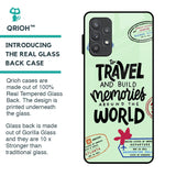Travel Stamps Glass Case for Samsung Galaxy A52