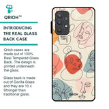 Abstract Faces Glass Case for Samsung Galaxy A52