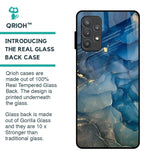 Blue Cool Marble Glass Case for Samsung Galaxy A52
