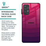 Wavy Pink Pattern Glass Case for Samsung Galaxy A52