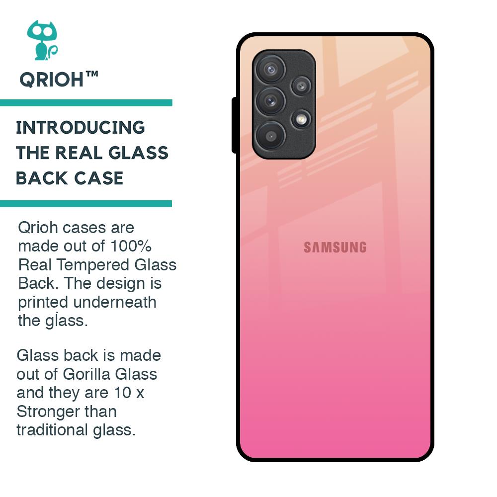Pastel Pink Gradient Glass Case For Samsung Galaxy A52
