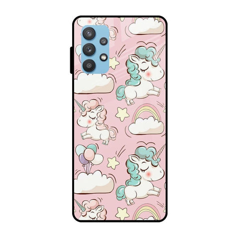 Balloon Unicorn Samsung Galaxy A52 Glass Cases & Covers Online