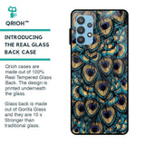 Peacock Feathers Glass case for Samsung Galaxy A52
