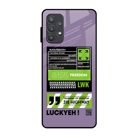 Run & Freedom Samsung Galaxy A72 Glass Back Cover Online