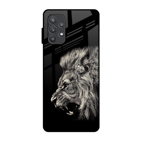 Brave Lion Samsung Galaxy A72 Glass Back Cover Online