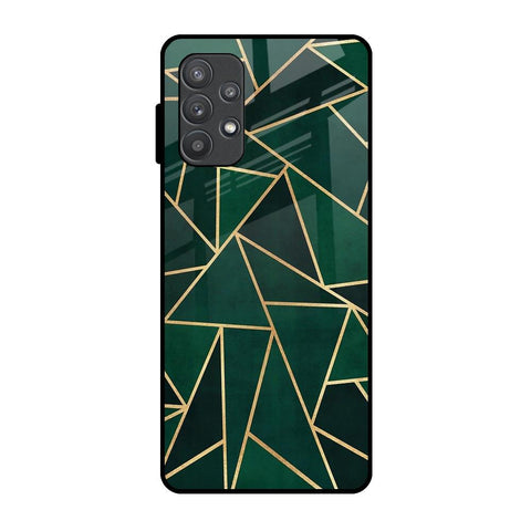 Abstract Green Samsung Galaxy A72 Glass Back Cover Online