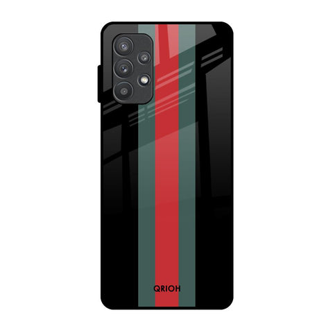 Vertical Stripes Samsung Galaxy A72 Glass Back Cover Online