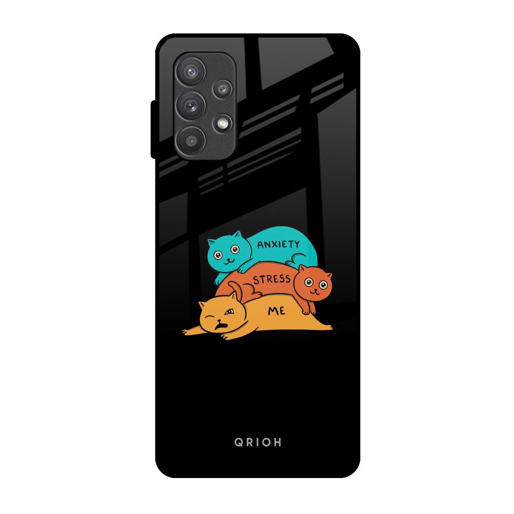 Anxiety Stress Samsung Galaxy A72 Glass Back Cover Online