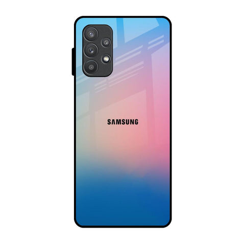 Blue & Pink Ombre Samsung Galaxy A72 Glass Back Cover Online