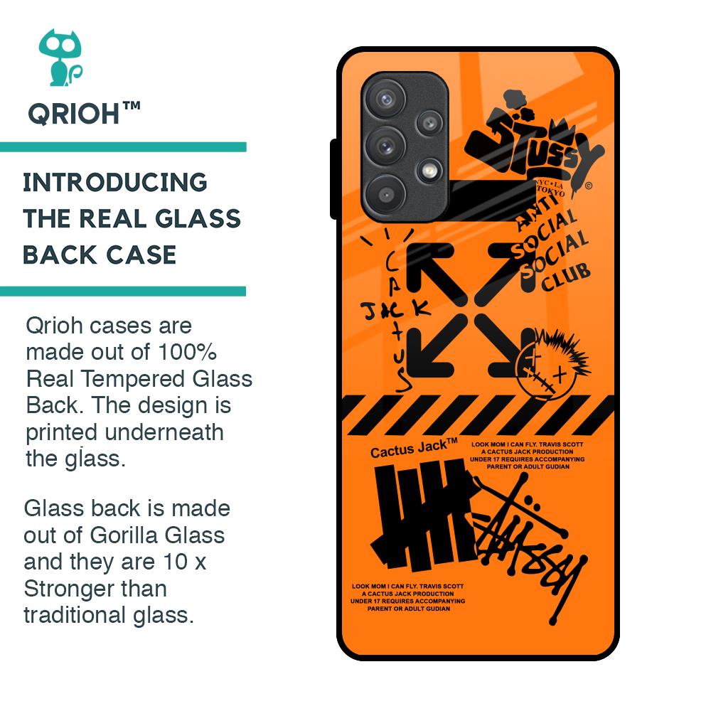 Anti Social Club Glass Case for Samsung Galaxy A72