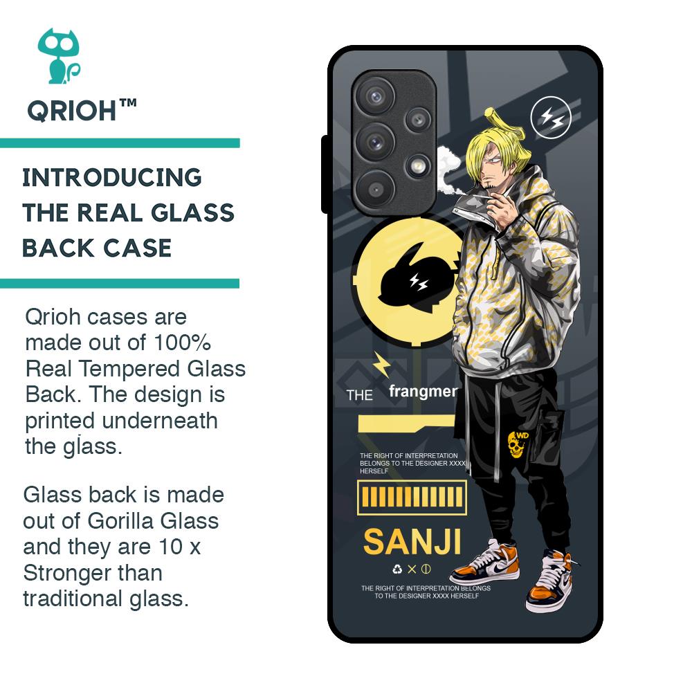 Cool Sanji Glass Case for Samsung Galaxy A72