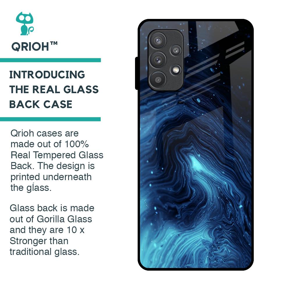 Dazzling Ocean Gradient Glass Case For Samsung Galaxy A72