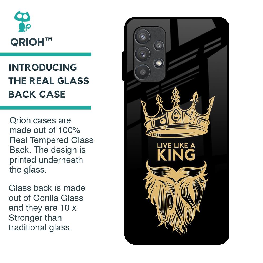King Life Glass Case For Samsung Galaxy A72