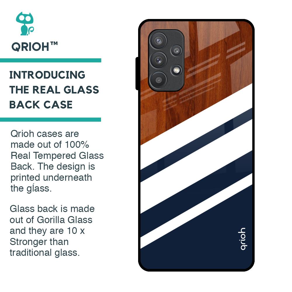 Bold Stripes Glass Case for Samsung Galaxy A72