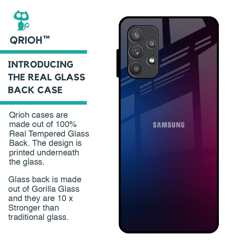 Mix Gradient Shade Glass Case For Samsung Galaxy A72