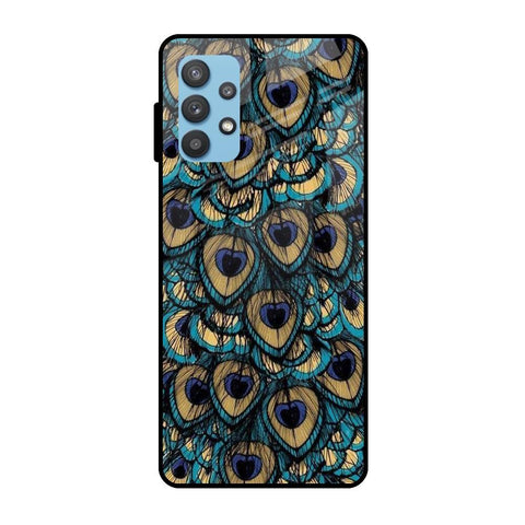 Peacock Feathers Samsung Galaxy A72 Glass Cases & Covers Online