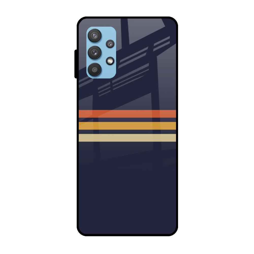 Tricolor Stripes Samsung Galaxy A72 Glass Cases & Covers Online
