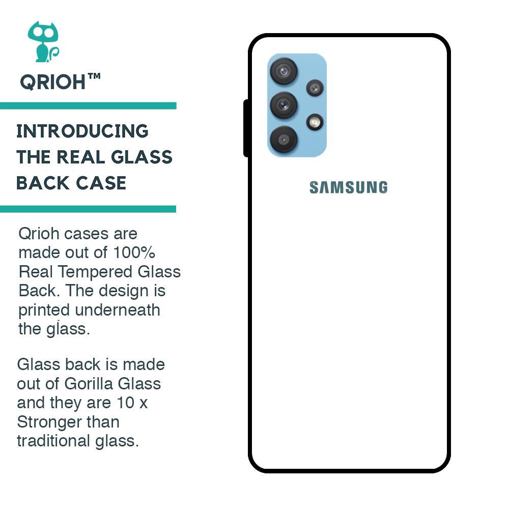 Arctic White Glass Case for Samsung Galaxy A72