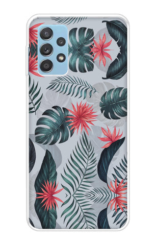 Retro Floral Leaf Samsung Galaxy A72 Back Cover