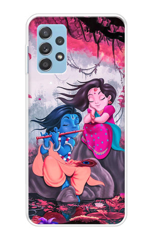 Radha Krishna Art Samsung Galaxy A72 Back Cover