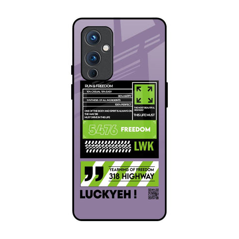 Run & Freedom OnePlus 9 Glass Back Cover Online
