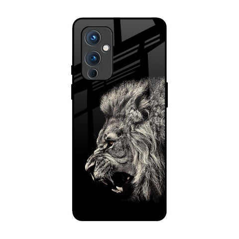 Brave Lion OnePlus 9 Glass Back Cover Online