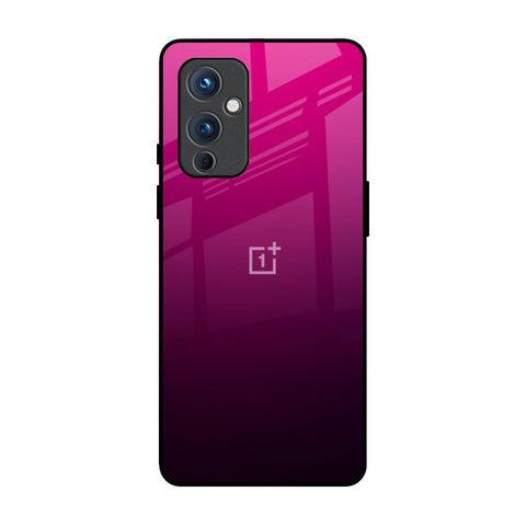 Purple Ombre Pattern OnePlus 9 Glass Back Cover Online