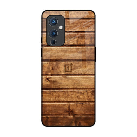 Wooden Planks OnePlus 9 Glass Back Cover Online