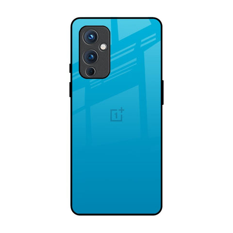 Blue Aqua OnePlus 9 Glass Back Cover Online